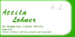 attila lohner business card